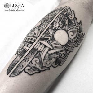 tatuaje-gemelo-mascara-Logia-Barcelona-Dasly   